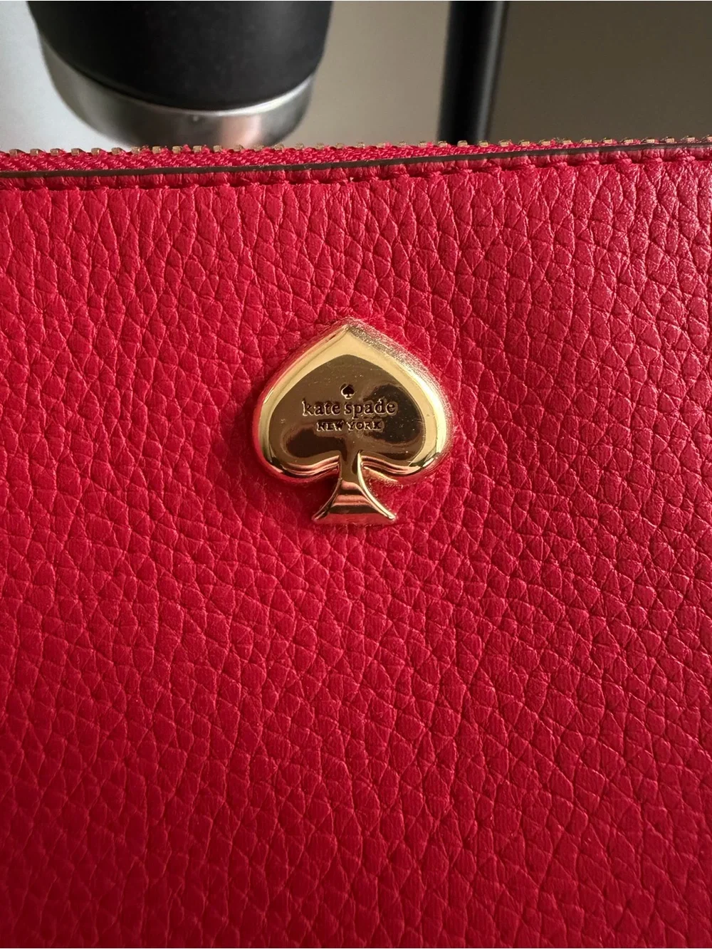 kate spade compact pebbled
